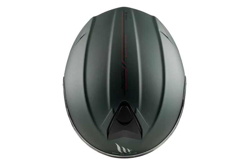 MT GENESIS SV SOLID AVENTURA S MODULAR CASCO DE MOTO A6 VERDE MATE
