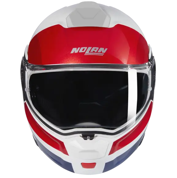 NOLAN N90-3 ROBOTO 345 Modular Casco Bianco Rosso Azul