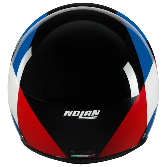 NOLAN N21 06 BICROMO 345 MINI JET CASCO NEGRO AZUL ROJO BLANCO
