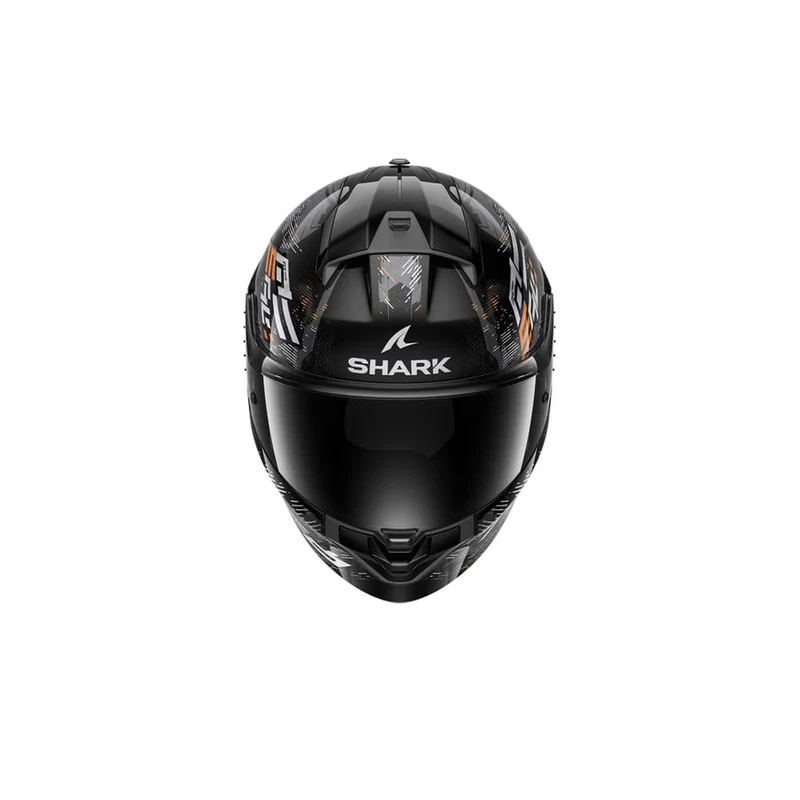 SHARK CASCOS RIDILL 2 MOLOKAI Negro Plata Naranja