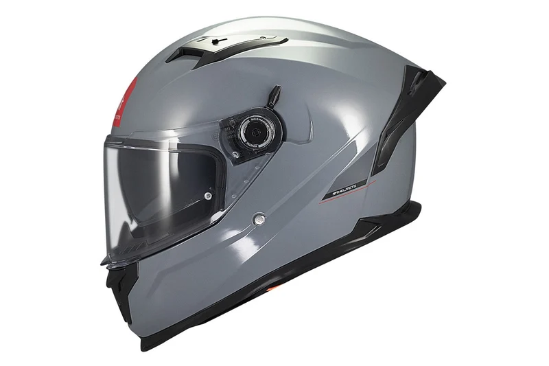 MT BRAKER SV SOLID CASCO DE MOTO A12 GRIS BRILLO