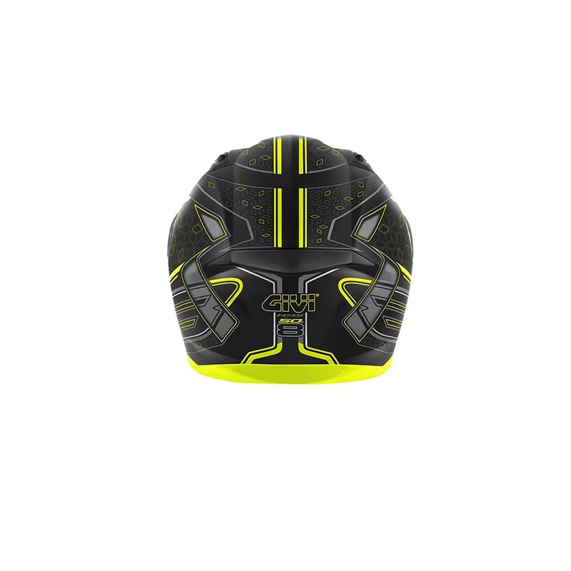GIVI 50.8 Mystical Moto Integral Casco Negro Amarilla Titani
