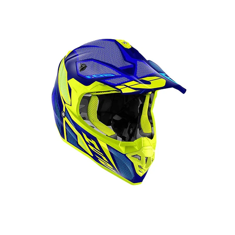 GIVI 60.1 INVERT CASCO DE CROSS AZUL AMARILLO MATE (NVLY)