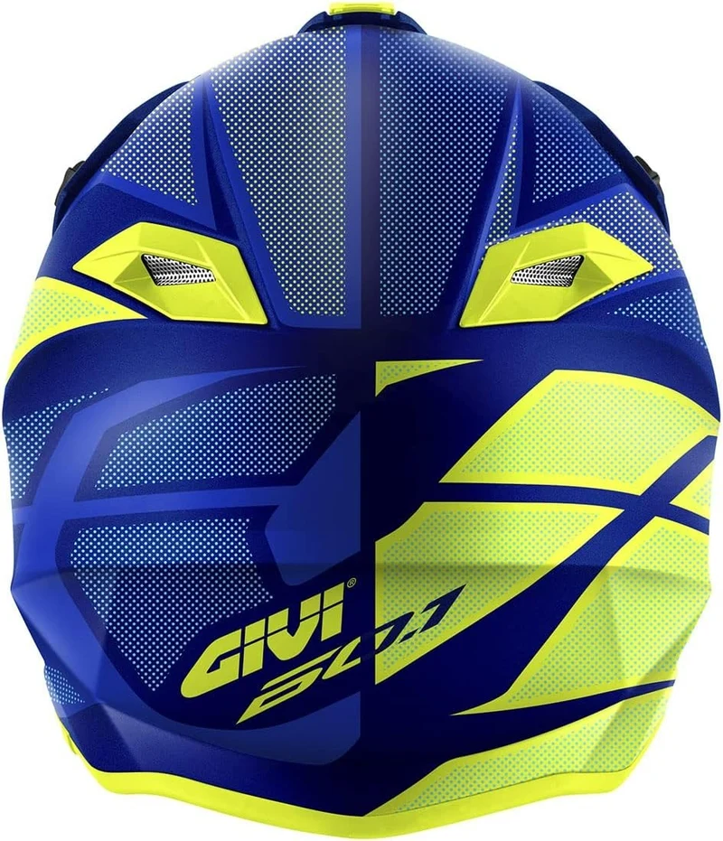 GIVI 60.1 INVERT CASCO DE CROSS AZUL AMARILLO MATE (NVLY)