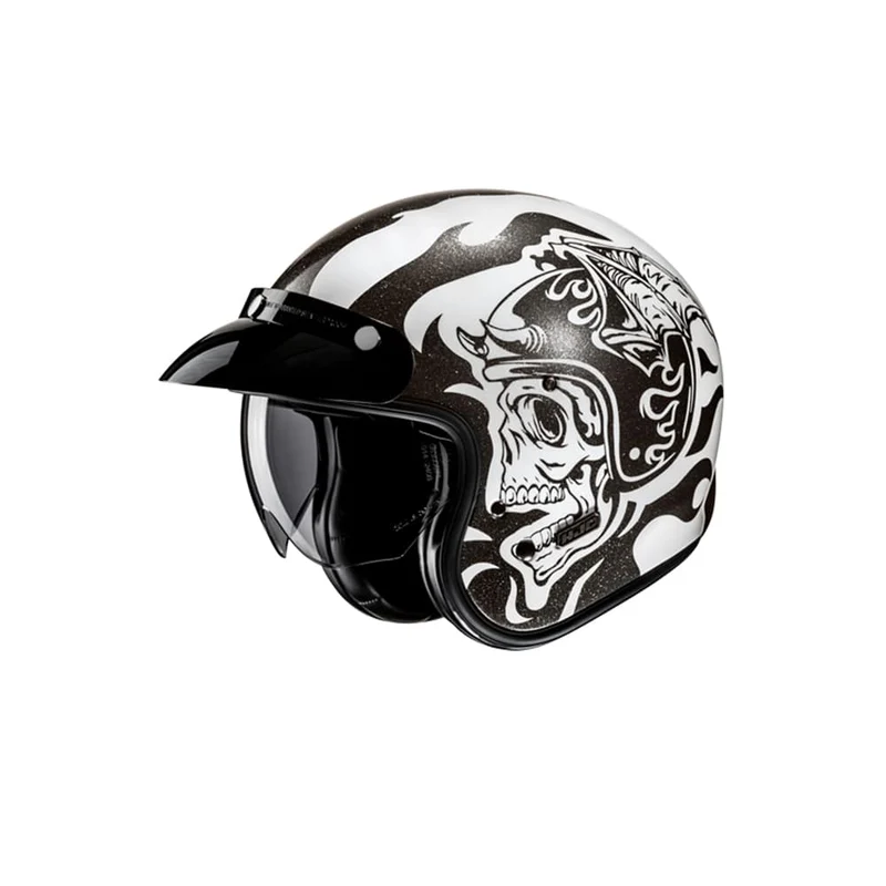 HJC V31 Flame MC5 abierto para motocicleta retro estilo urbano Casco