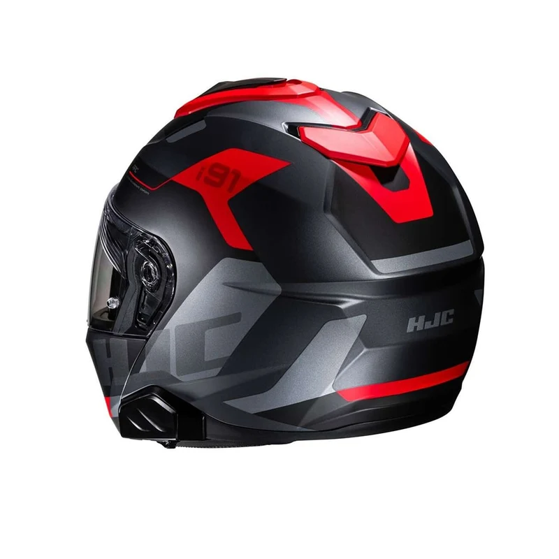 HJC i91 CARST MC1SF motocicleta urbana Casco Modular Negro Gris Rojo