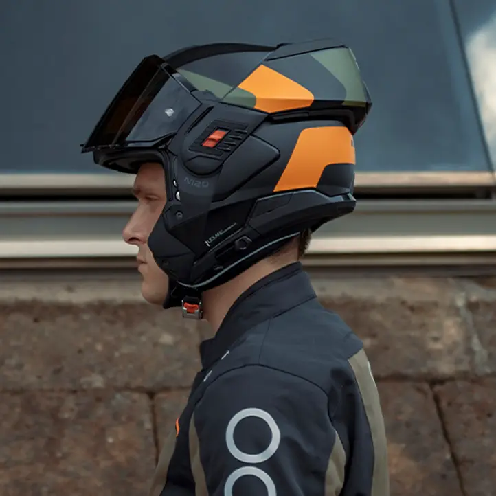 NOLAN N120-1 OMOCROMO 345 DE MOTO MODULAR CASCO
