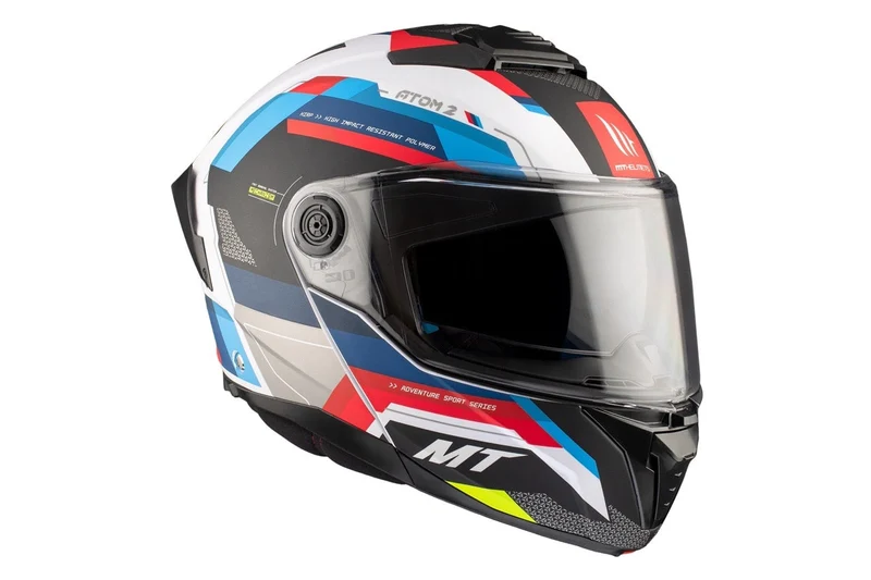MT ATOM 2 SV BAST ABATIBLE MODULAR CASCO DE MOTO A0 GLOSS PEARL
