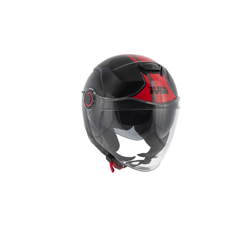 GIVI H125F THBR MOTO JET CASCOS NEGRO ROJO