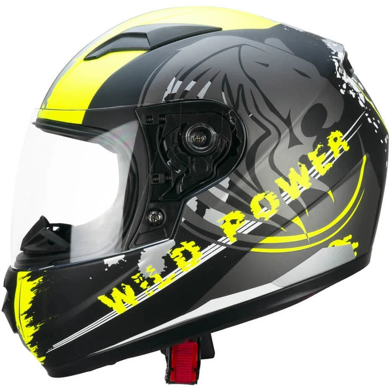 CGM - 265G LUCKY WILD INTEGRAL CASCO Nero Giallo fluo opaco