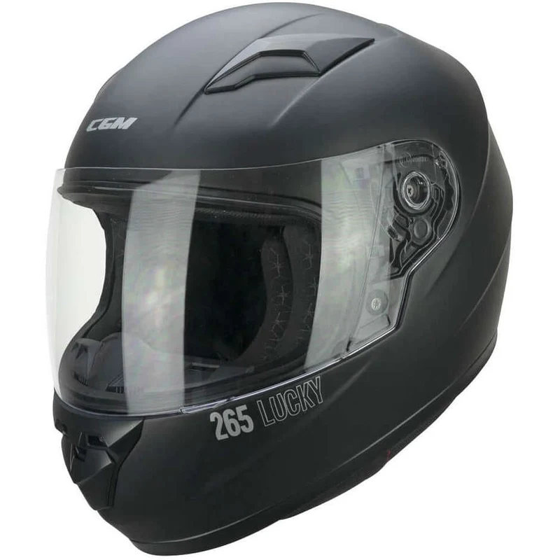 CGM 265A LUCKY MONO Moto Integral Casco Negro Mate