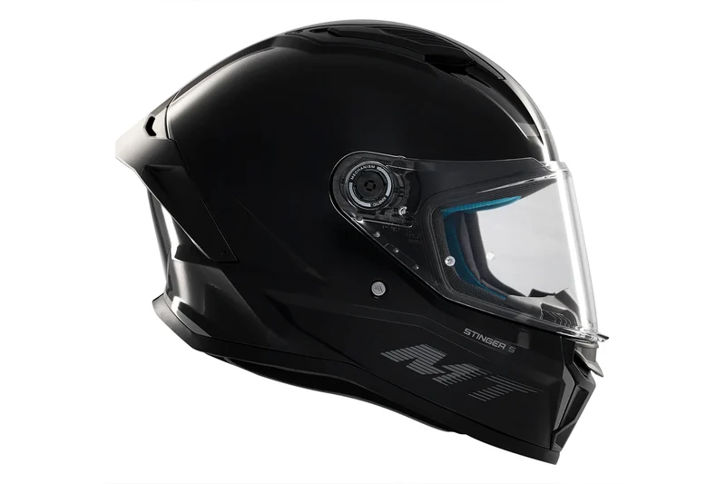 MT STINGER 2 SOLID INTEGRALES CASCO DE MOTO A11 NEGRO BRILLANTE