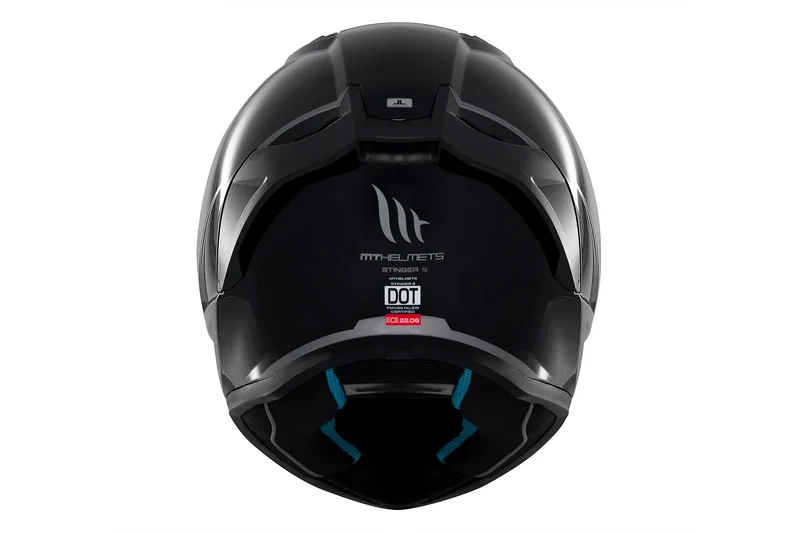 MT STINGER 2 SOLID INTEGRALES CASCO DE MOTO A11 NEGRO BRILLANTE