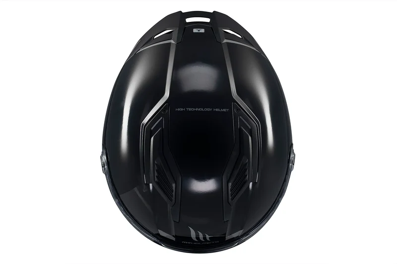 MT STINGER 2 SOLID INTEGRALES CASCO DE MOTO A11 NEGRO BRILLANTE