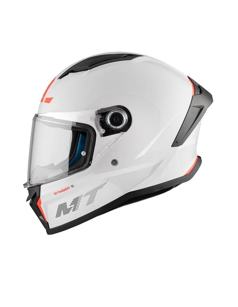MT STINGER 2 SOLID S INTEGRALES CASCO DE MOTO A0 BLANCO PERLADO BRILLANTE