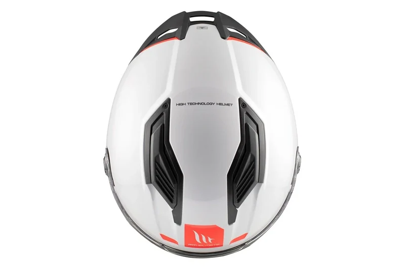 MT STINGER 2 SOLID S INTEGRALES CASCO DE MOTO A0 BLANCO PERLADO BRILLANTE