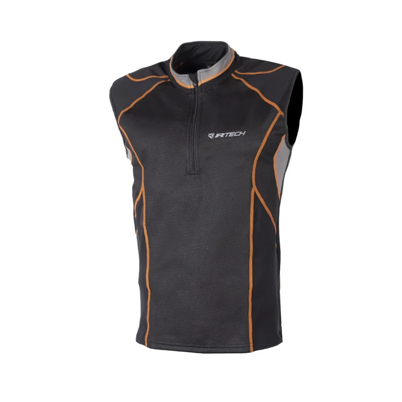 R-TECH - Térmico TEXTIL Vista Wind Stoper Negro/Naranja