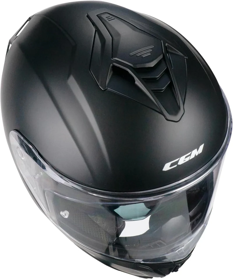 CGM 363A SHOT MONO Integral Moto Casco Negro Mate