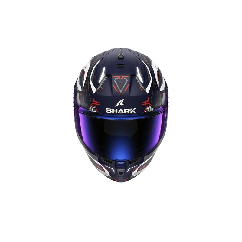 SHARK SKWAL i3 LINIK Mat Integral Casco Azul Blanco Rojo