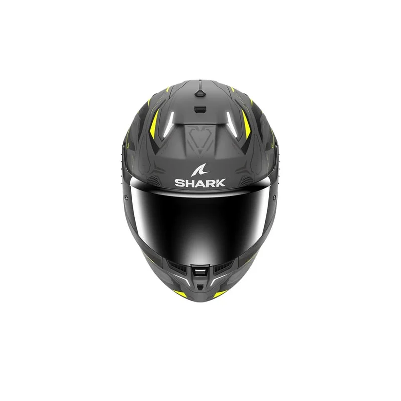 SHARK SKWAL i3 LINIK Mat Integral Casco Antracita Amarillo Negro