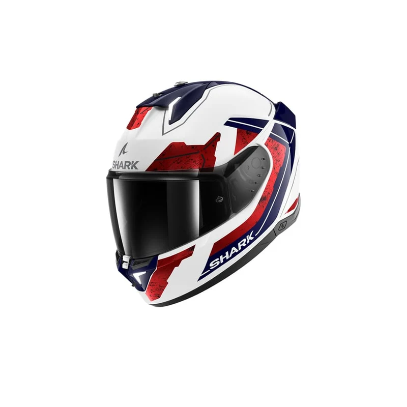 SHARK SKWAL i3 RHAD Integral Casco Blanco Cromado Rojo