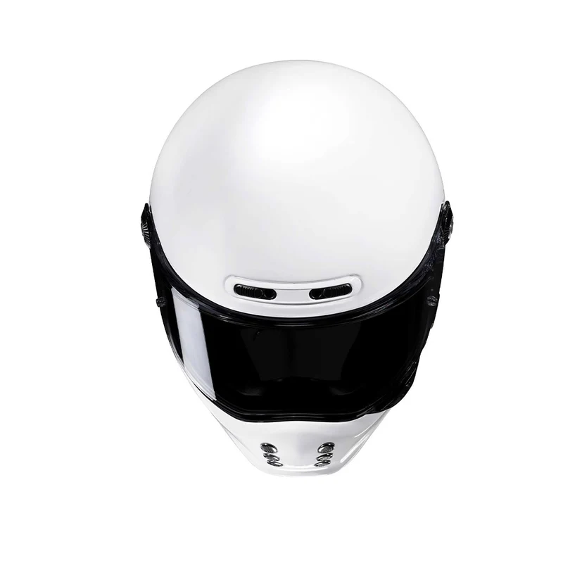 HJC V10 UNI Racing Moto Blanco Integral Casco