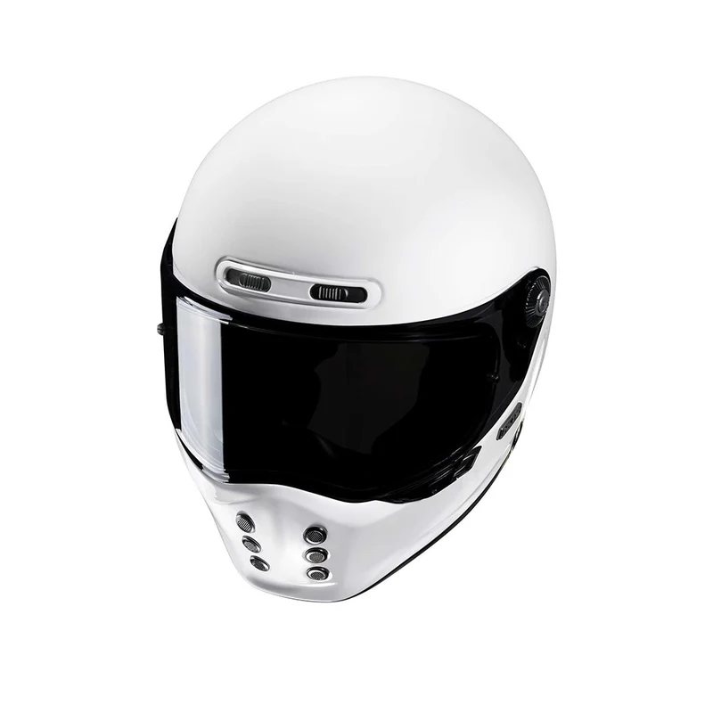 HJC V10 UNI Racing Moto Blanco Integral Casco