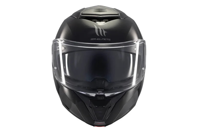MT ATOM 2 SV SOLID MODULAR CASCO DE MOTO A1 NEGRO BRILLO