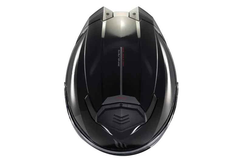 MT ATOM 2 SV SOLID MODULAR CASCO DE MOTO A1 NEGRO BRILLO