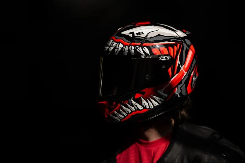 HJC RPHA 12 Venom 3 Marvel MC1SF DE MOTO CASCO INTEGRAL