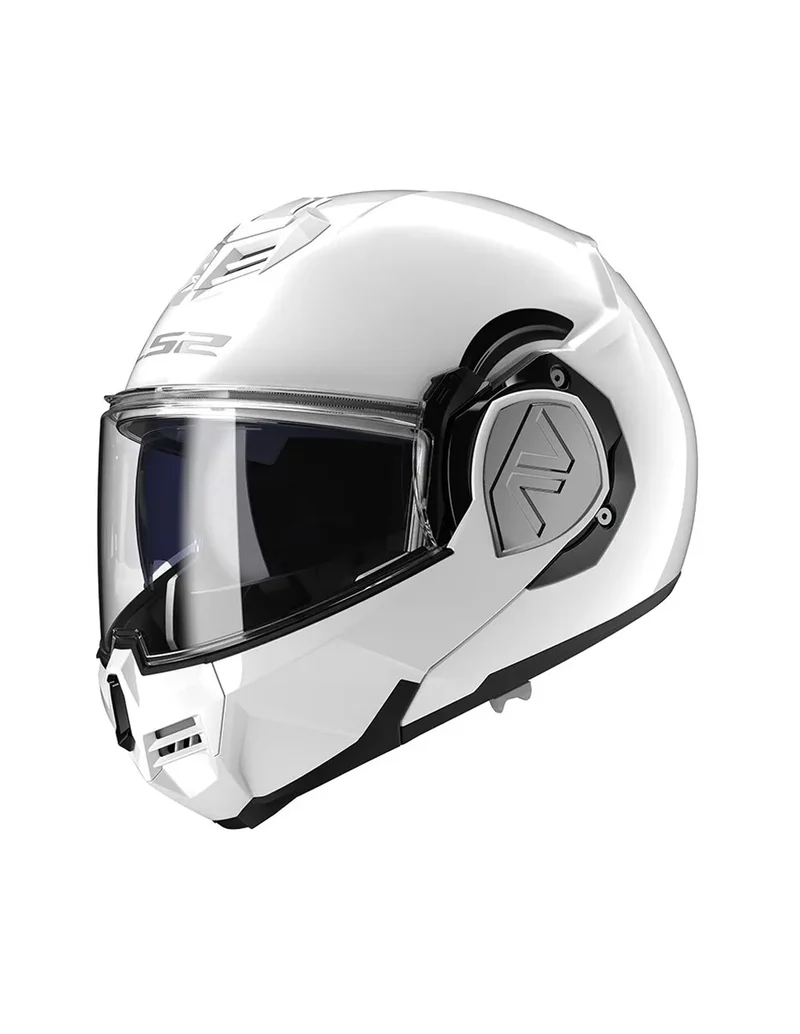 LS2 FF906 ADVANT SOLID CASCO MODULAR DE MOTOCICLETA BLANCO