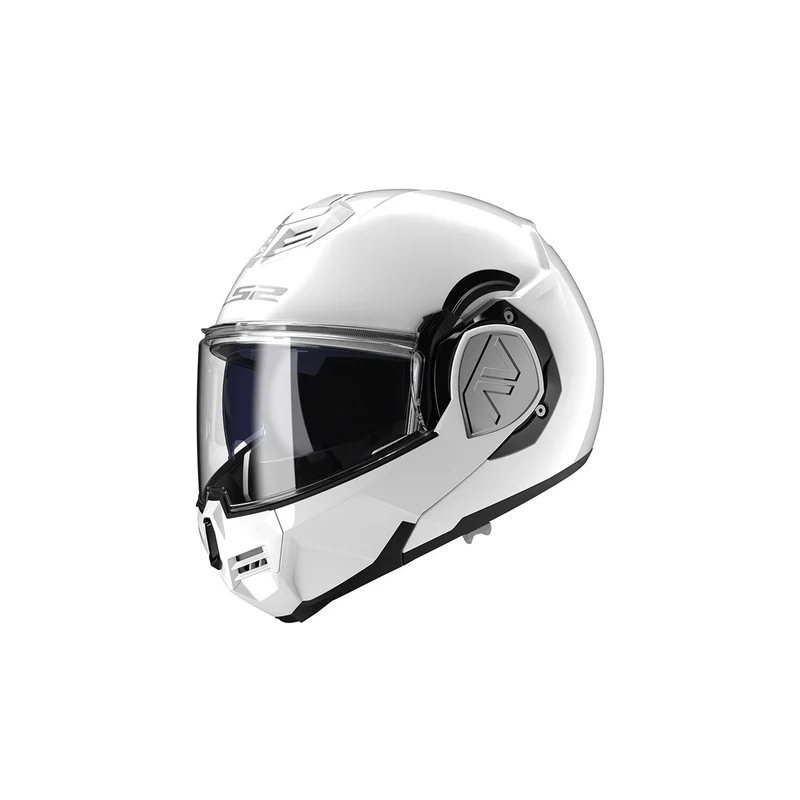 LS2 FF906 ADVANT SOLID CASCO MODULAR DE MOTOCICLETA BLANCO