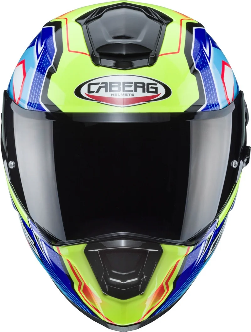 CABERG-Casco DRIFT EVO LB29 BLACK/YELLOW FLUO/BLUE