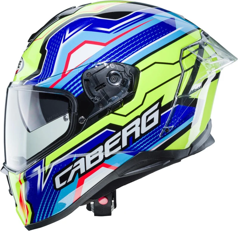 CABERG-Casco DRIFT EVO LB29 BLACK/YELLOW FLUO/BLUE