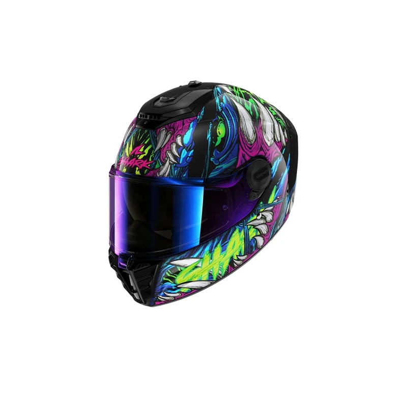 SHARK SPARTAN RS SHAYTAN Integral Casco Negro Verde Violeta